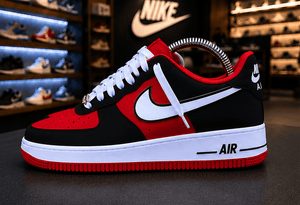 Air Force 1 Red white Custom