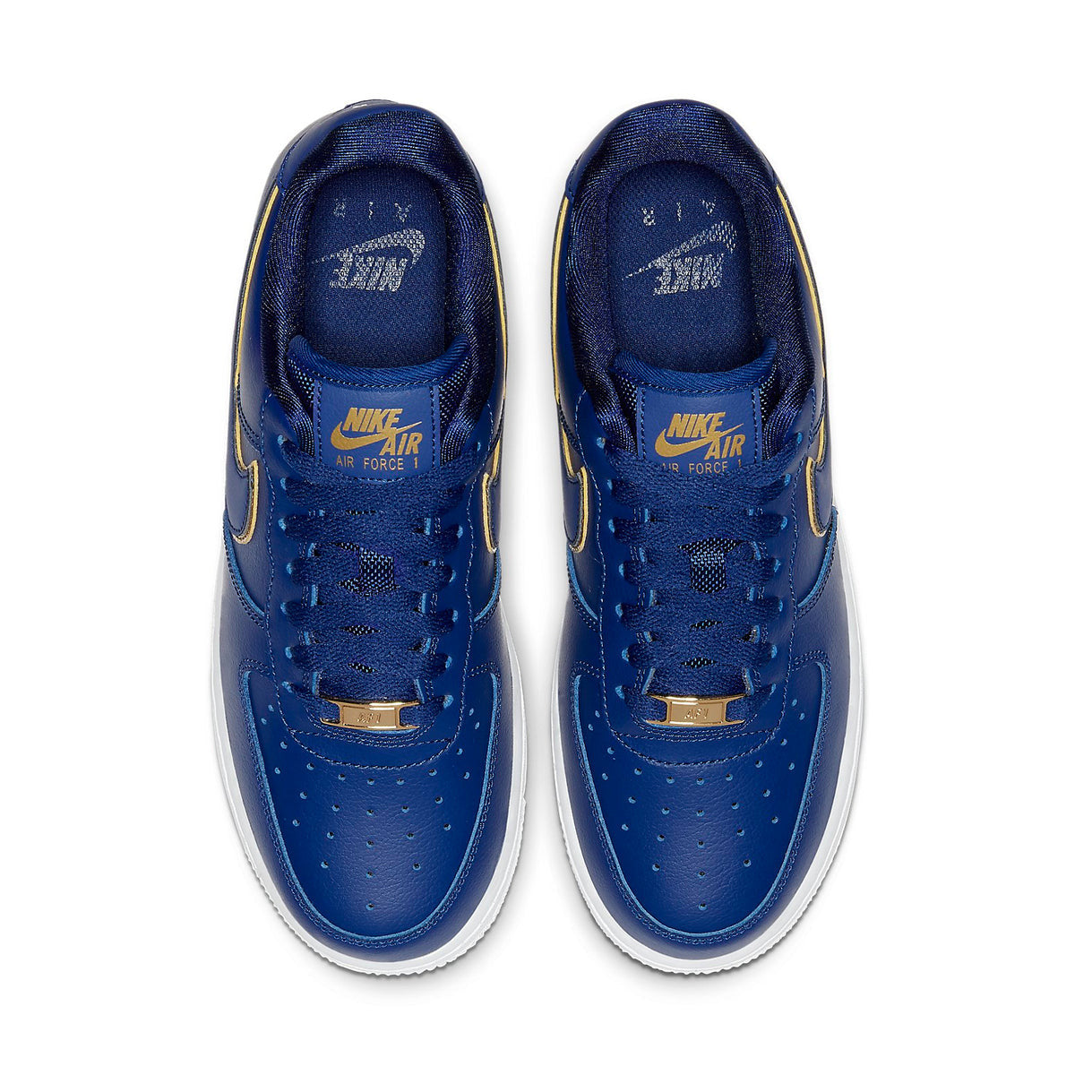 Air Force 1 Low Blue Gold Swoosh Custom