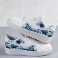 Custom Hand Painted Waves Air Force 1