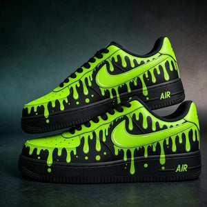 Air Force 1 Neon Green Drip Custom