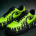 Air Force 1 Neon Green Drip Custom