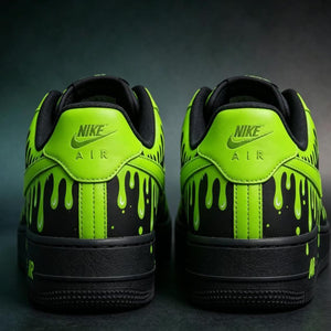Air Force 1 Neon Green Drip Custom
