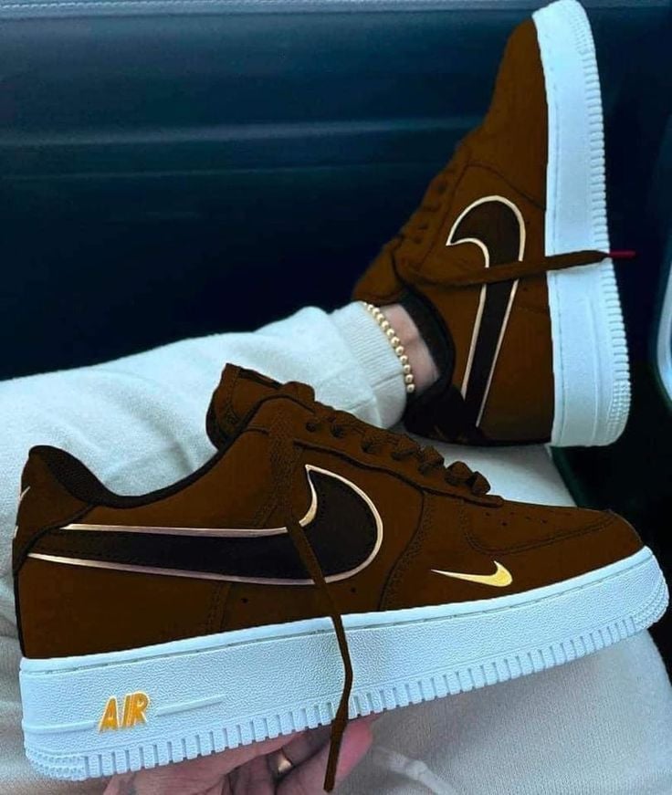 Air Force 1 BrownSwood Custom