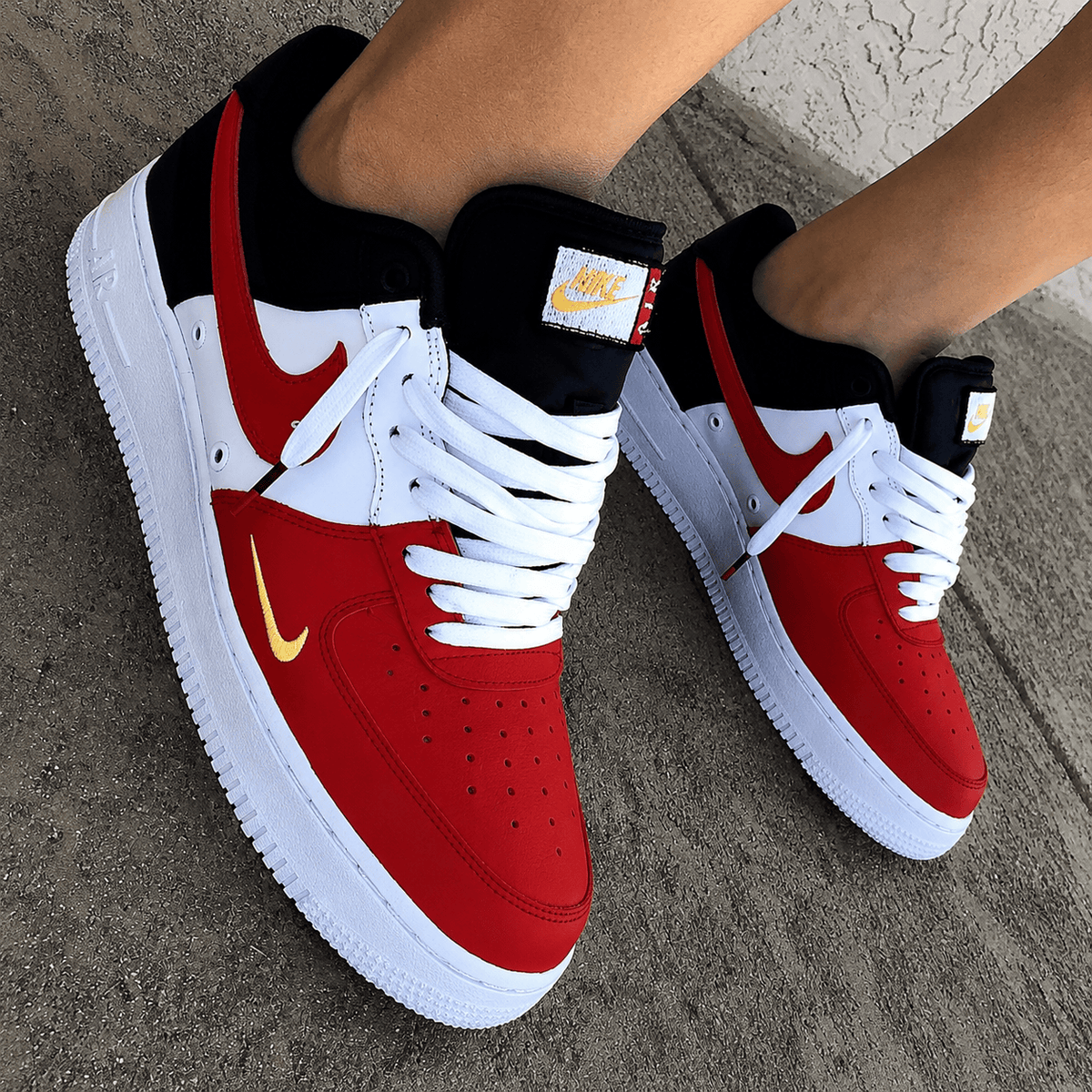 Air Force 1 Red Univer Custom