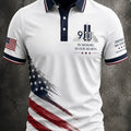 911 25Th Anniversary Never Forget Patriotic Polo Shirt 9 11 Clothing Tribute Gifts For Father - Gearneko
