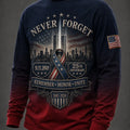 9 11 Never Forget Memorial Long Sleeve Shirt 9 11 25th Anniversary Clothing - Gearneko
