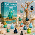 Sea Glass Gnome Advent Calendar Christmas Decor Unique Gift For Xmas - Gearneko