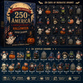 250th America Anniversary Halloween Advent Calendar Holiday Decor Halloween Gift Ideas - Gearneko