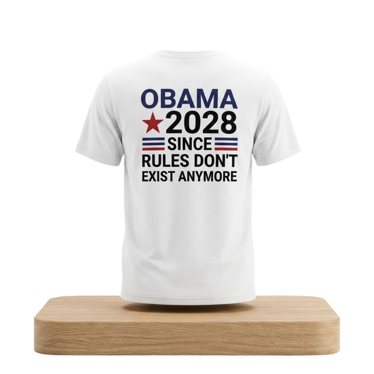 Obama 2028 Since Rules Don't Exist Anymore Shirt Political Themed Graphic Tee - Gearneko