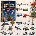 Aircrafts And Space Vehicles Christmas Advent Calendar Best Counting Down Calendar Cosmophile Gift - Gearneko