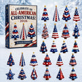 American Christmas Advent Calendar Advent Calendar Christmas Ornaments Gifts For Xmas - Gearneko