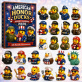 American Honor Ducks Advent Calendar Cool Festive Advent Ornament Calendar Patriotic Gifts - Gearneko