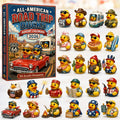 American Road Trip Ducks Advent Calendar Cool Festive Advent Ornament Calendar Gifts Ideas - Gearneko