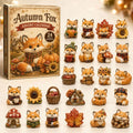 Autumn Fox Advent Calendar Cool Festive Advent Ornament Calendar Gifts For Fox Lovers - Gearneko