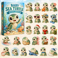 Baby Sea Turtle Christmas Advent Calendar Xmas Calendar Countdown Xmas Gifts For Turtle Lovers - Gearneko