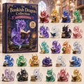 Bookish Dragon Advent Calendar Cute Advent Ornaments Christmas Gifts For Dragon Lovers - Gearneko