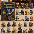 Bookish Dragon Christmas Advent Calendar Decoration Dragon Lovers Christmas Gifts - Gearneko