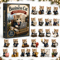 Business Cat Advent Calendar Funny Office Themed Advent Cal Gifts For Cat Lovers - Gearneko