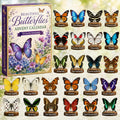 Butterflies Advent Calendar Cool Festive Advent Ornament Calendar Gifts For Butterflies Lovers - Gearneko
