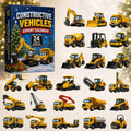 Constructive Vehicles Christmas Advent Calendar Xmas Calendar Countdown Xmas Gifts Ideas - Gearneko