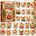 Corgi Heart Xmas Advent Calendar For Christmas Countdown Christmas Gifts For Corgi Lovers - Gearneko