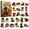 Dachshund Christmas Advent Calendar Countdown To Xmas Calendar Dachshund Lovers Xmas Gifts - Gearneko
