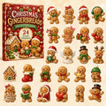 Gingerbreads Christmas Advent Calendar Xmas Calendar Countdown Xmas Gift For Gingerbreads Lover - Gearneko