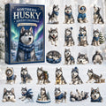 Northern Husky Christmas Advent Calendar Xmas Advent Ornaments Christmas Gifts For Husky Lovers - Gearneko