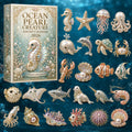 Ocean Pearl Creature Advent Calendar Cool Festive Advent Ornament Calendar Ocean Lovers Gifts - Gearneko
