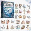 Ocean Treasures Advent Calendar Cool Ocean Theme Advent Ornaments Gifts For Sea Lovers - Gearneko