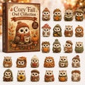 Owl Cozy Fall Advent Calendar Adorable Animals Advent Calendar Decoration Owl Lovers Gifts - Gearneko