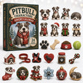 Pitbull Christmas Advent Calendar Cool Advent Ornament Calendar Xmas Presents For Pitbull Lover - Gearneko