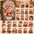 Woodland Fox Christmas Advent Calendar Holiday Advent Cal Christmas Gifts For Fox Lovers - Gearneko
