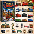 Trains And Railway Christmas Advent Calendar Unique Advent Cal For Train Lovers - Gearneko