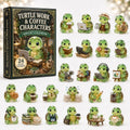 Turtle Work And Coffee Advent Calendar Office Theme Advent Calendar Decoration Turtle Lover Gift - Gearneko