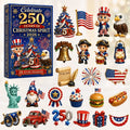 USA 250th American Spirit Advent Calendar Patriotic Advent Ornaments Independence Day Gift - Gearneko