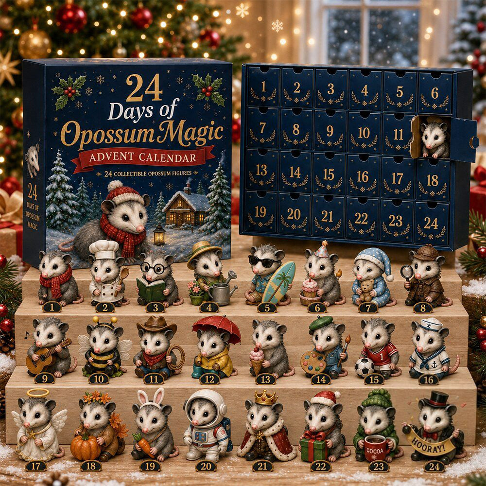 24 Days Of Opossum Magic Advent Calendar 2026 Possum Christmas Merch Gift Ideas For Husband - Gearneko