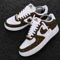 Air Force 1 LV Custom Brown Monogram