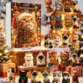 Cat Themed Christmas Decoration 24 Day Holiday Countdown Blind Box Best Xmas Gifts For Cat Lovers - Gearneko