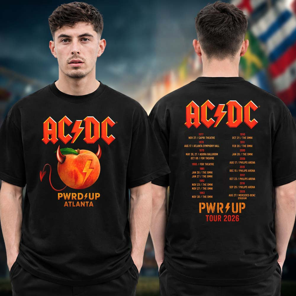 ACDC Atlanta GA Event T-Shirt AC DC Merch Best Presents For Rock Fans - Gearneko