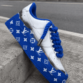 Royal Blue Smoke Rope Lace Air Force 1 Custom