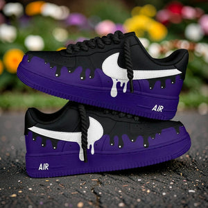 Purple Drip Air Force 1 Custom