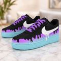 Purple Blue Drip Air Force 1 Custom