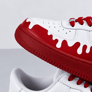Red Drip Streetwear Air Force 1 Custom