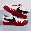 Red Drip Streetwear Air Force 1 Custom