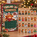 Highland Cow Advent Calendar 2026 24 Day Christmas Countdown Box Xmas Gifts For Animal Lovers - Gearneko