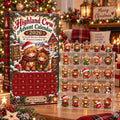 Highland Cow Advent Calendar Christmas Countdown Xmas Presents For Cow Lovers - Gearneko