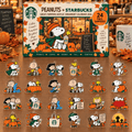 Starbucks X Peanuts Snoopy Pumpkin Spice Advent Calendar Snoopy Merch Gift For Coffee Lovers - Gearneko