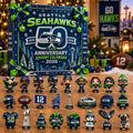 Seattle Seahawks 50th Anniversary Advent Calendar 2026 Xmas Countdown Gift For The 12s - Gearneko