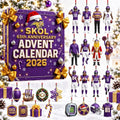 Minnesota Vikings 65th Anniversary Advent Calendar 2026 Xmas Countdown Christmas Gifts For Skol Nation - Gearneko